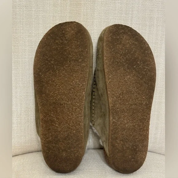 Jenni Kayne Shearling-Lined Moc Clog Size 38 EU/Size 8 US Made In Italy - Picture 7 of 9